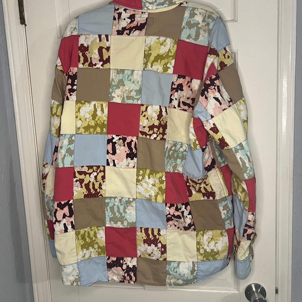 J. Crew Multicolor Patchwork Shirt - Picture 2 of 5